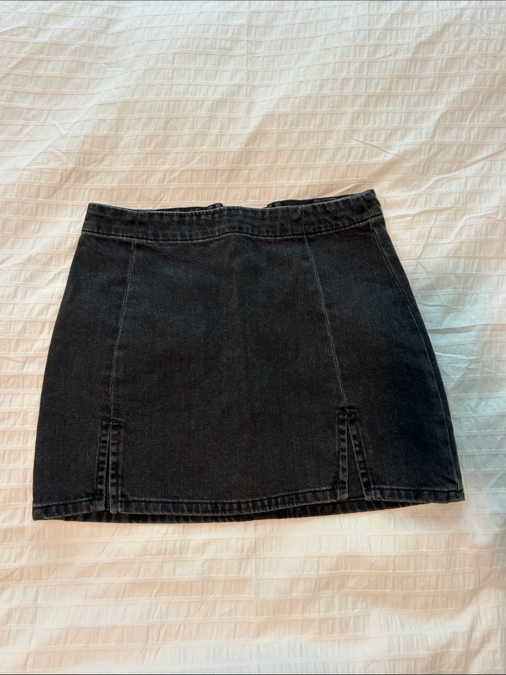 BDG Black Denim Mini Skirt